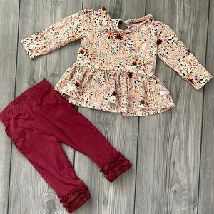 Girls Ruffle Butts outfit (6-12mo)